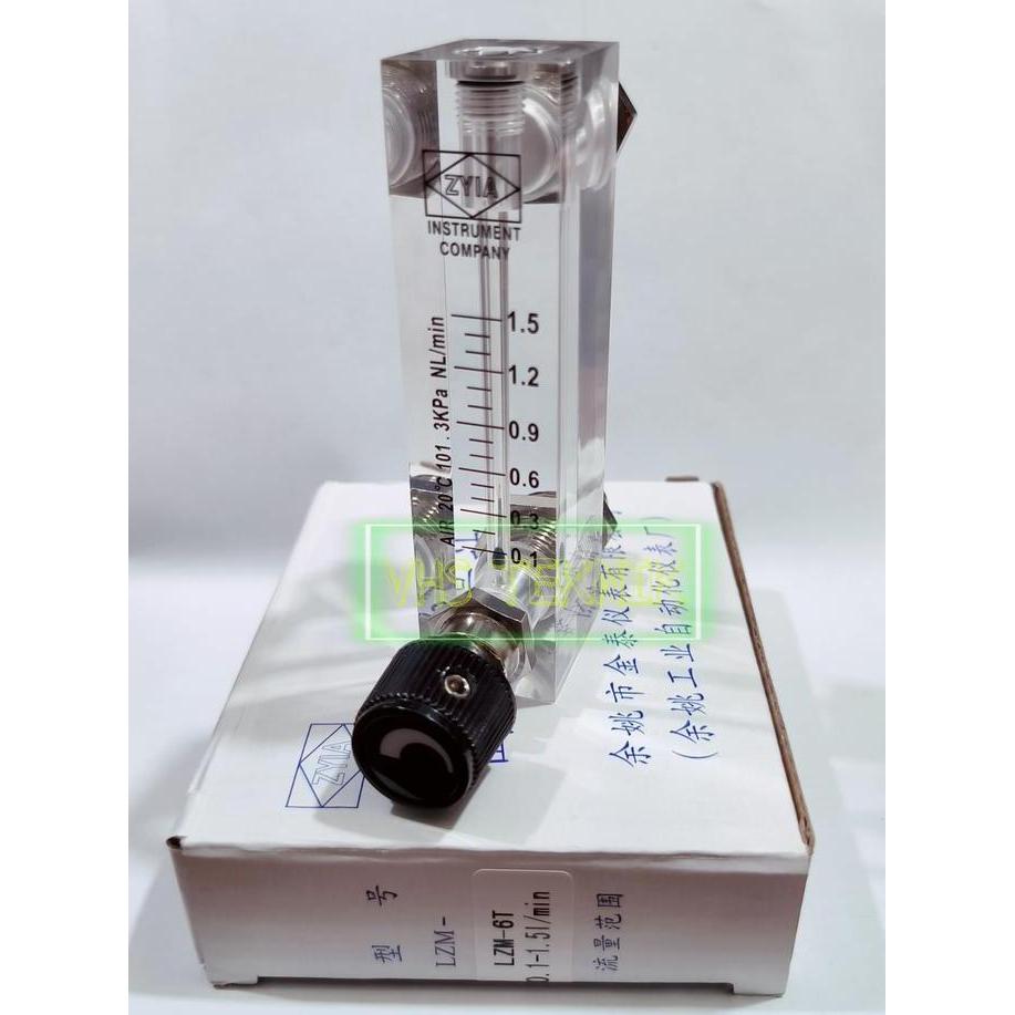 Grosir Rotameter Flowmeter Udara Panel + Control 0.1 - 1.5 Nl/Min