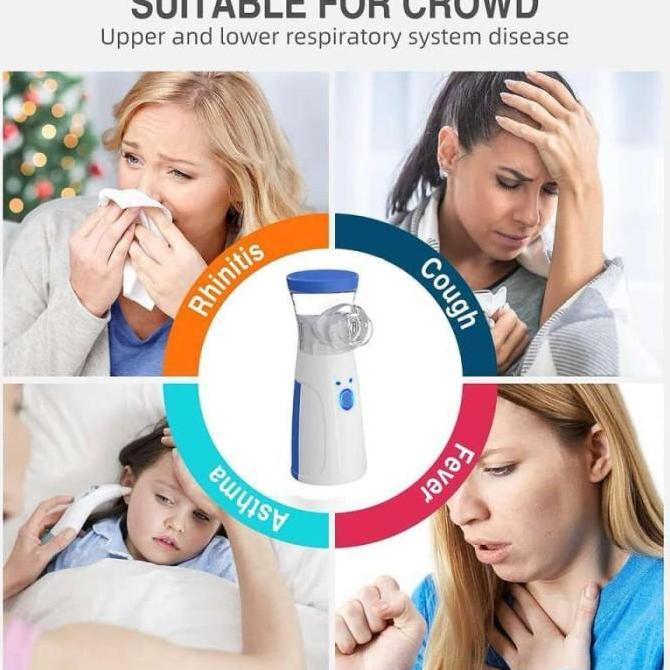 Inhaler Mesh Nebulizer Uap Portable