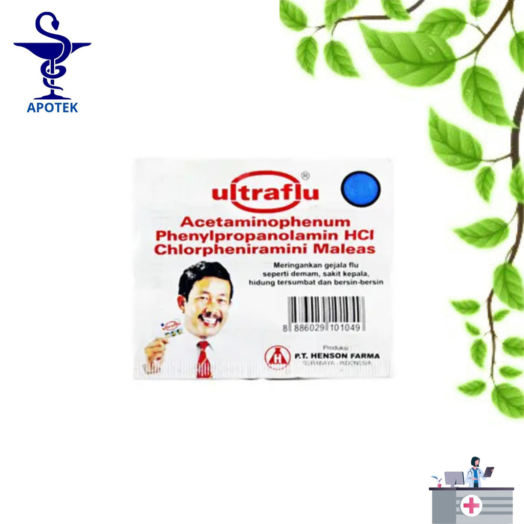 UltraFlu Meredakan Gejala Flu strip 4 Tablet