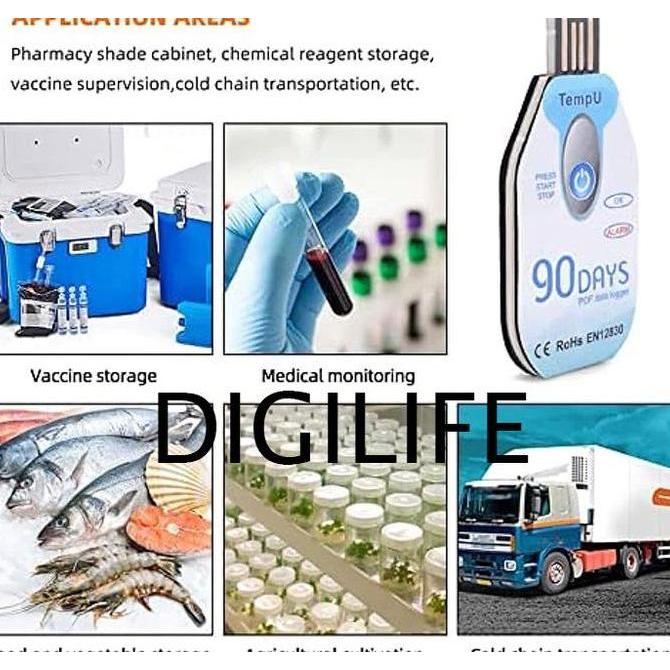 Premium TempU 90 Days Temperature Data Logger Tzone Recorder Wireless Sensor Promo