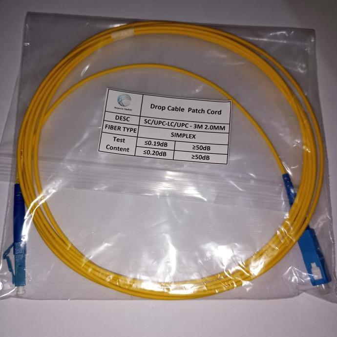 Ready Patch Cord Fiber Optic SC-LC Single Mode 3 meter simplex