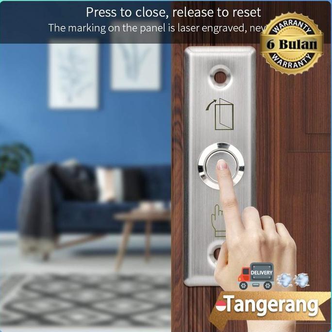 THETA Exit Button Push Button Tombol Exit Keluar Rfid Access Door Lock Control Stainless