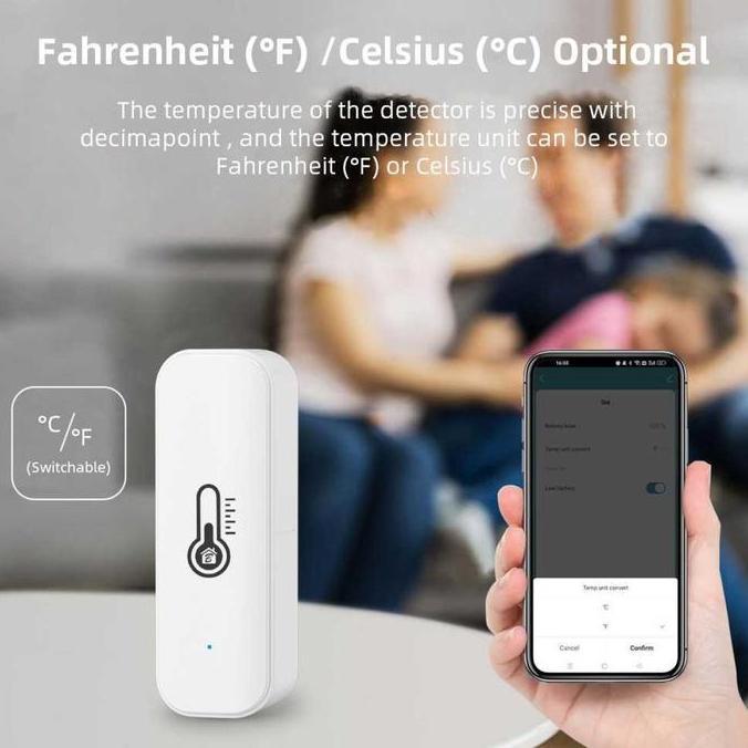 Termometer Suhu Ruangan Hygrometer Smart Sensor ZigBee Smart Life - WL-TH08