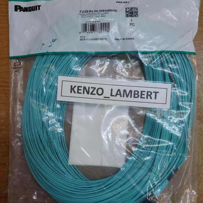 PATCH CORD FO PANDUIT 50 meter OM4 MULTIMODE DUPLEX LC TO DUPLEX LC
