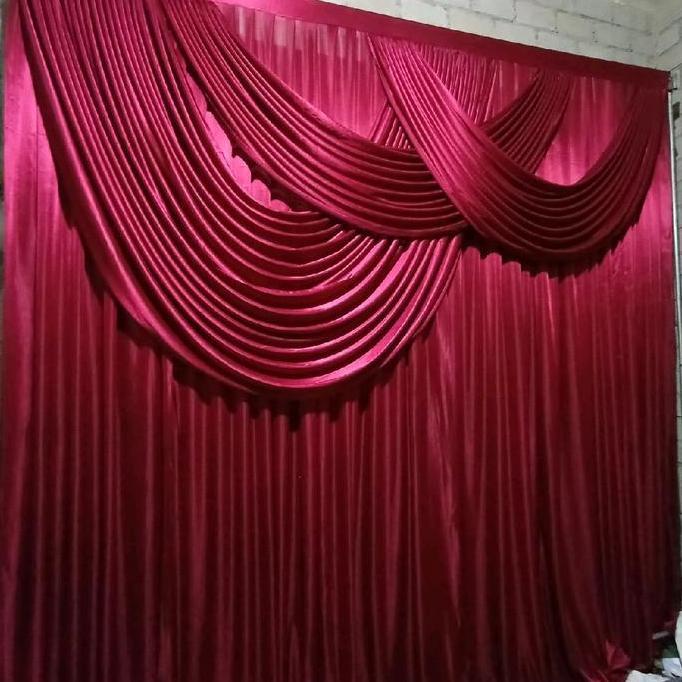 Backdrop dekorasi instan poni jumbo