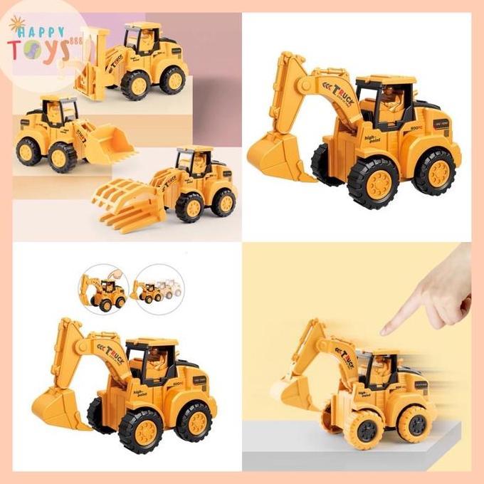 HT888 MAINAN ANAK TEKAN KENDARAAN SIMULASI MINI INERSIA PULL-BACK