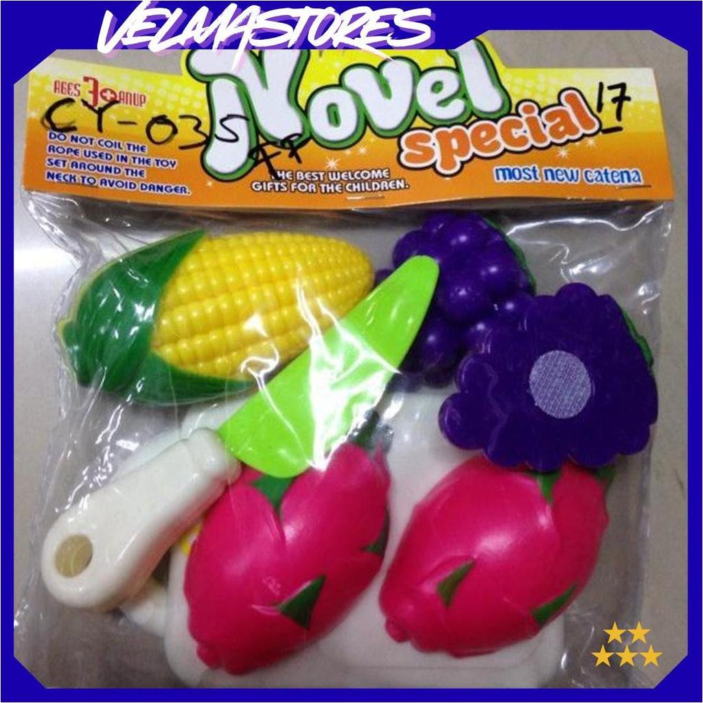 MAINAN BUAH SAYUR POTONG KANTONG AT COD
