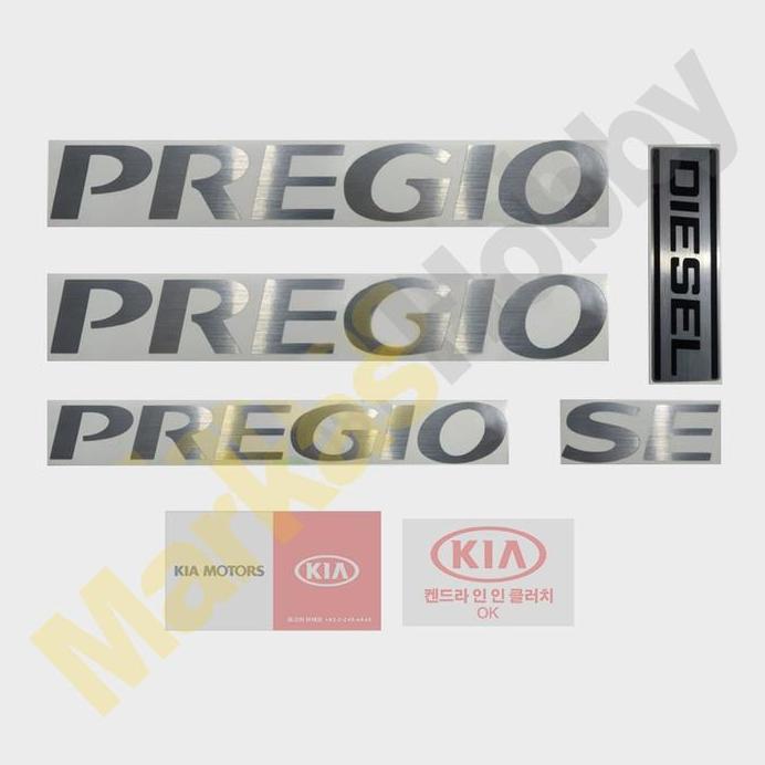 Stiker Kia Pregio Warning Set