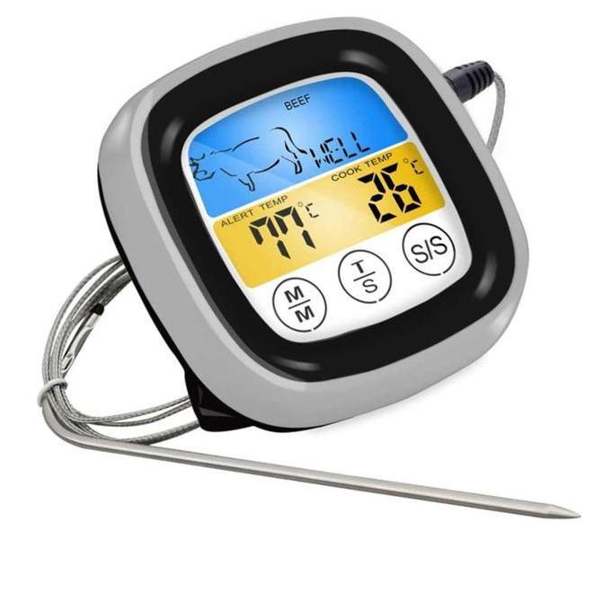 Termometer Makanan Anpro Dengan Digital Touch Screen with Timer [Terbaik]