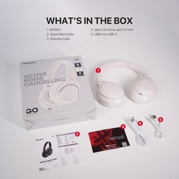 FANTECH GO VIBE WH05A ANC BLUETOOTH WIRELESS Headphone