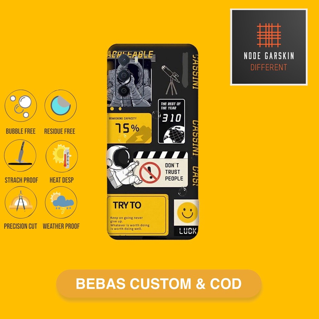 Promo 2Pcs Oppo A16 Garskin Case Stiker Protector Free Custom COD