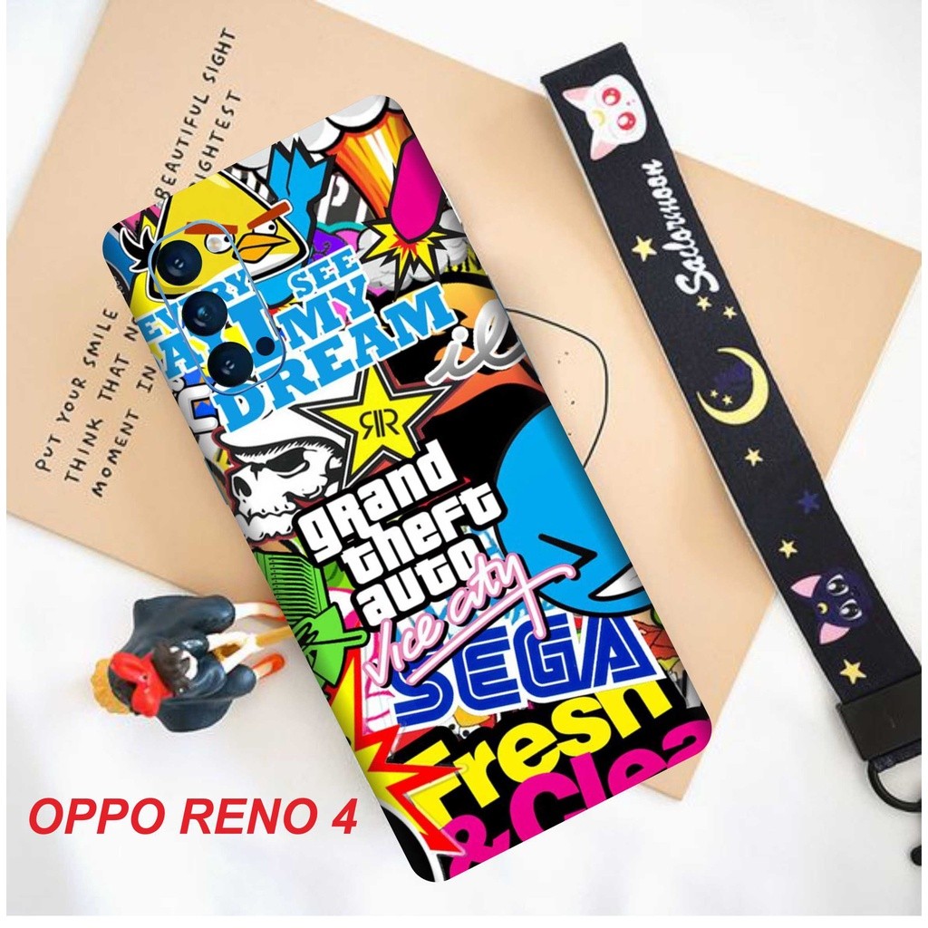 Garskin Case Oppo Reno Custom Bisa COD 2Pcs