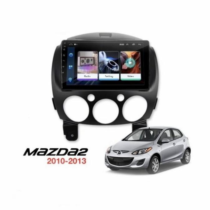 Promo frame head unit android 9 inch mazda 2 Diskon