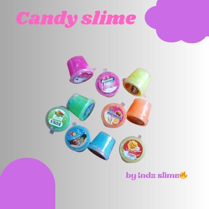 Candy slime 25ml (isi 10pcs)//by Indoslime