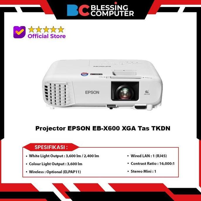 Projector Epson Eb-X600 Xga Tas Tkdn