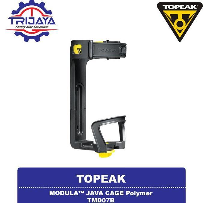 Topeak Bottle Cage MODULA JAVA CAGE TMD07B Black Cagak Botol Sepeda