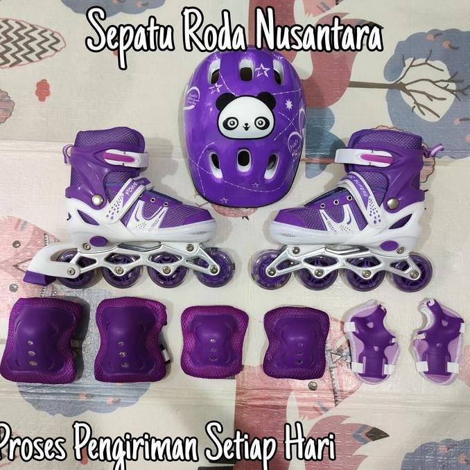 Fullset sepatu roda anak (Body protector+helm) / inline skate