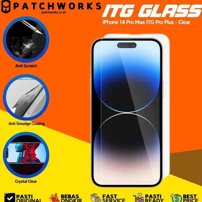 (Good) Patchworks Compatible For iPhone 14 Pro Max ITG Screen Protector Tempered Glass