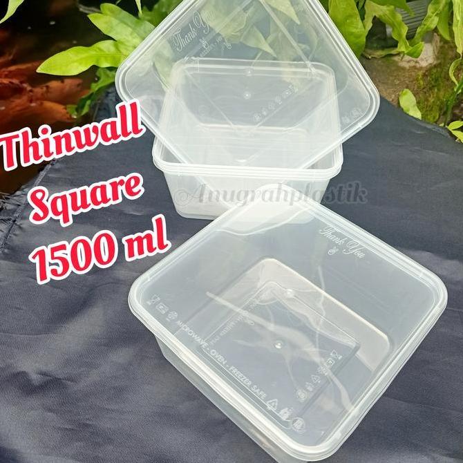 ^^^^^] Thinwall Container kotak 1500 ml isi 10 pcs