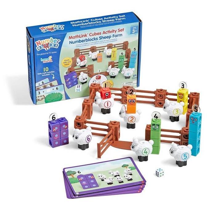 [ready] Hand2Mind MathLink Cubes Activity Set Numberblocks Sheep Farm
