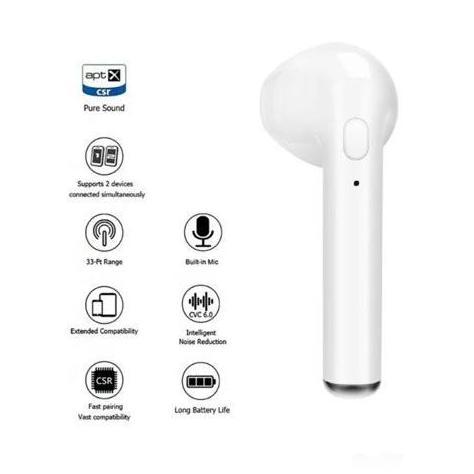 Headset Bluetooth Wireless Earphone Airpods TWS i7