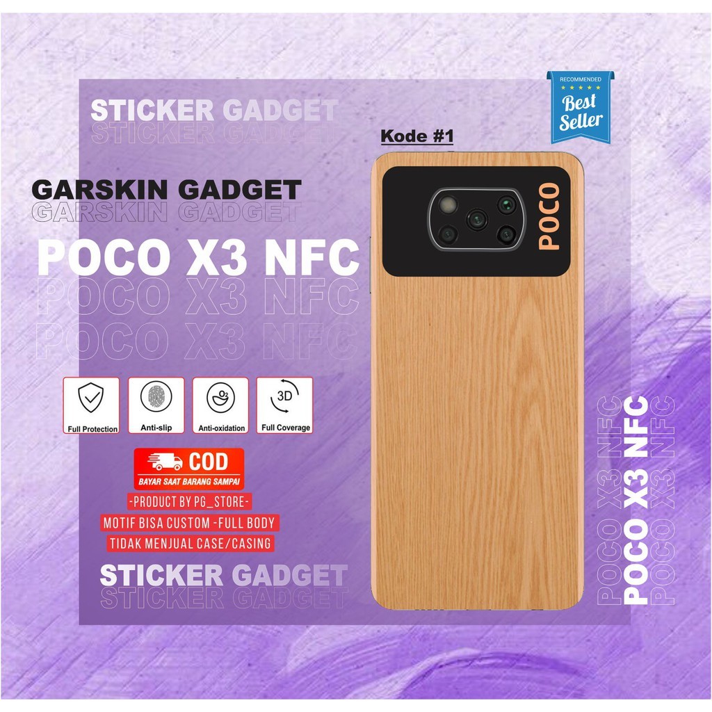 Garskin Case Poco X3 Nfc Custom Bisa COD 2Pcs
