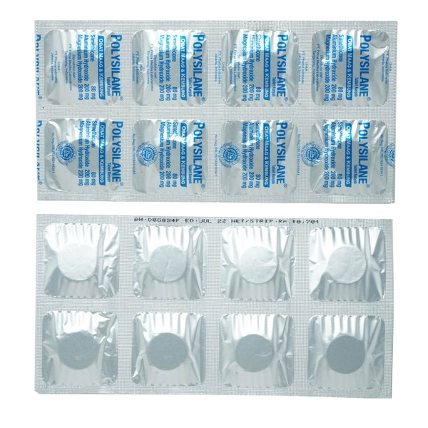 POLYSILANE 1 STRIP @ 8 TABLET KUNYAH