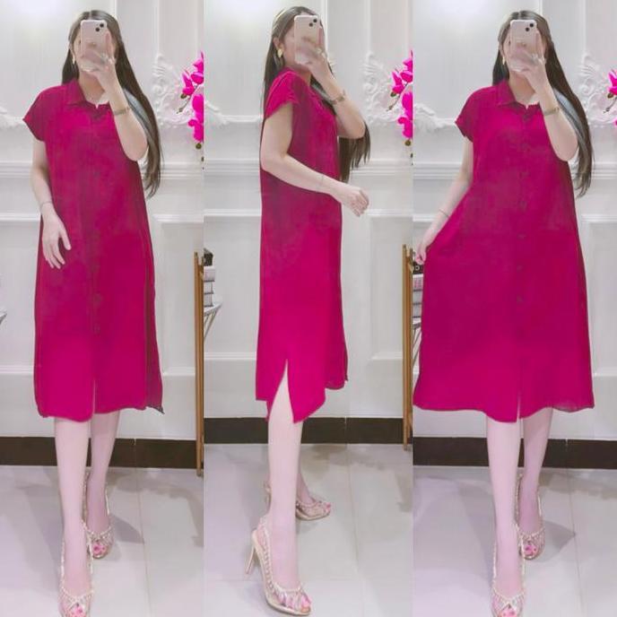 OOTD VANESSA DRESS CRINKLE PREMIUM COD OOTD