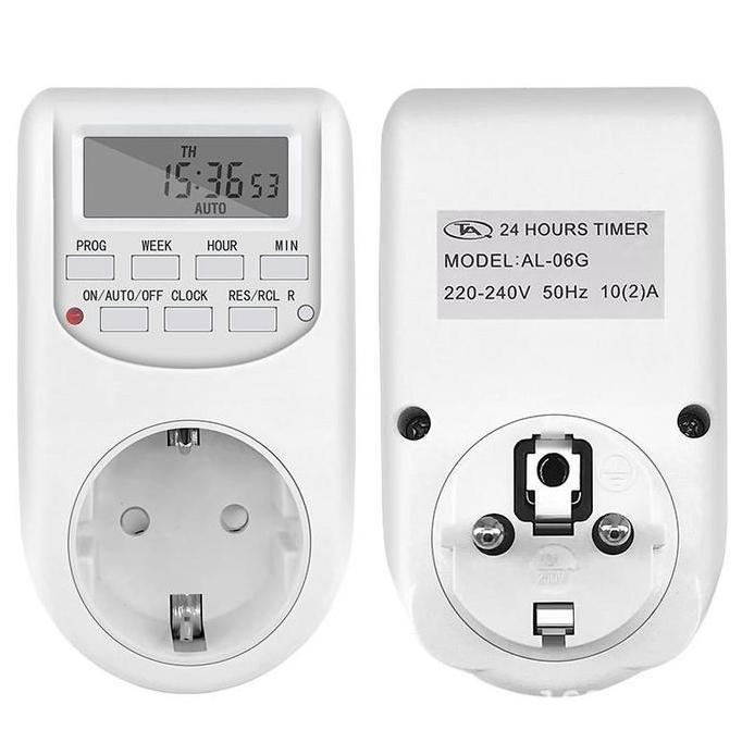 Stop Kontak Listrik Digital Timer Switch automatis Programmable AL-06G