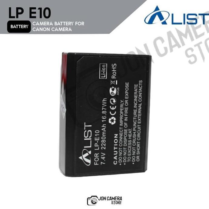 Alist Battery Camera LP E10 Battery LP E10 for Kamera