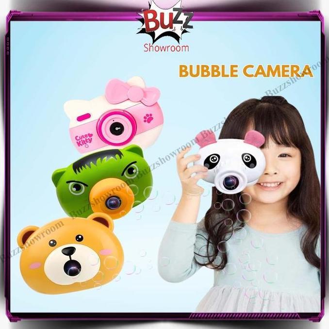 Bubble Camera Automatic Mainan Gelembung Busa Kamera OtomatisPig HelloKitty Sapi Kelinci