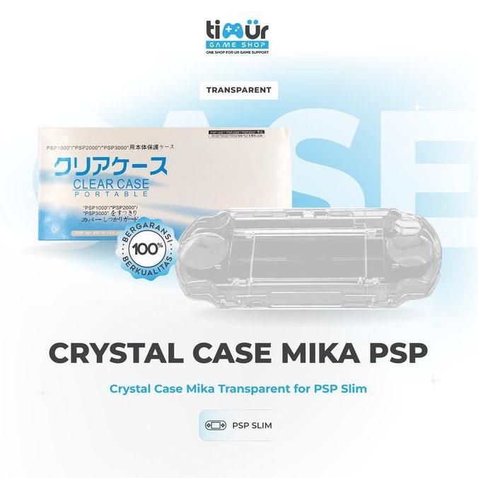Crystal Case Mika Casing Transparan Protector PSP 2000 3000 Slim