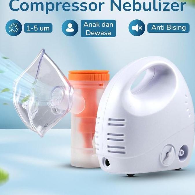NOICHERS Alat Terapi Pernapasan Compressor Nebulizer Inhaler