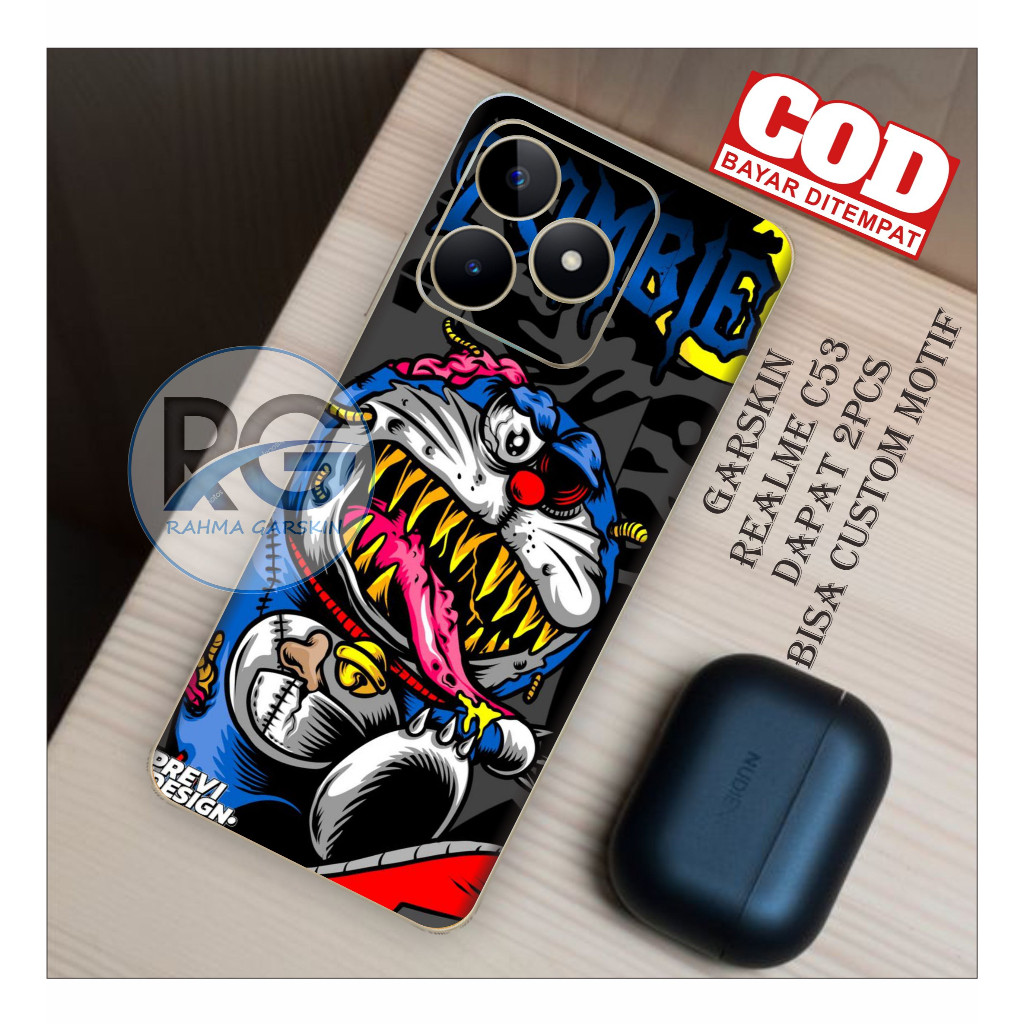 Garskin Case Realme C53 Custom Bisa COD 2Pcs