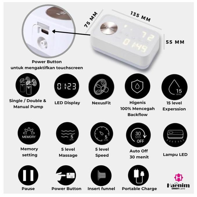 Promo Haenim Breastpump 7V Plus - Pompa Asi Cod