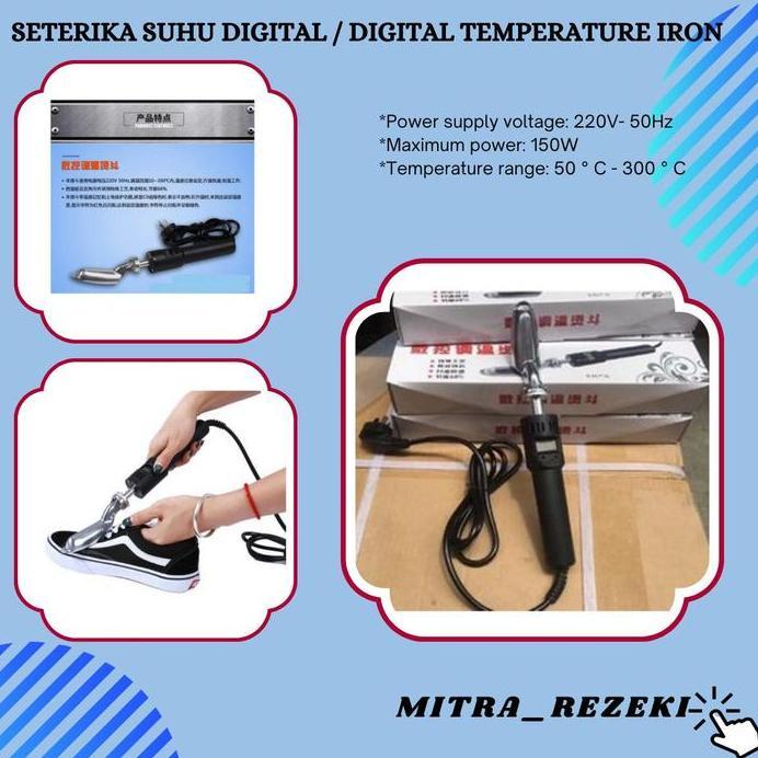 Seterika suhu digital / Digital temperature iron