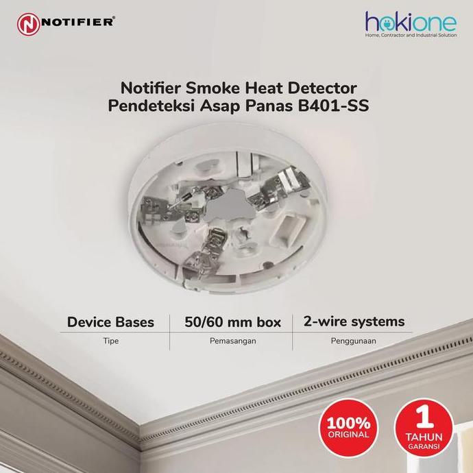 Notifier Base Detector Pendeteksi Asap Panas B401-SS