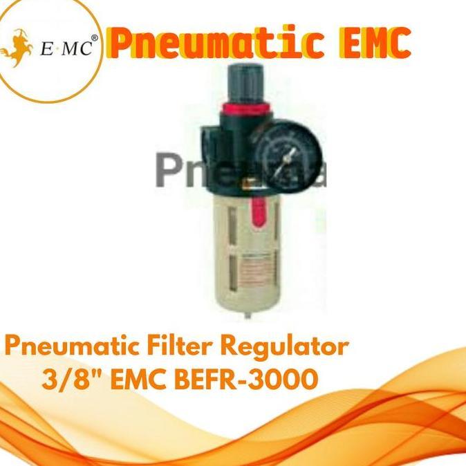 Pneumatic Filter Regulator 3/8" EMC BEFR-3000