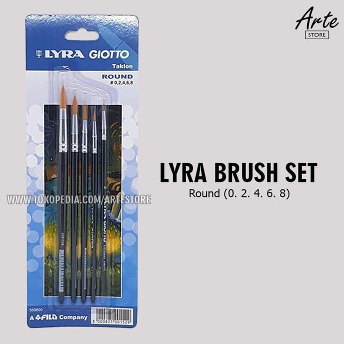 Colore- Kuas Lukis Lyra Round Set