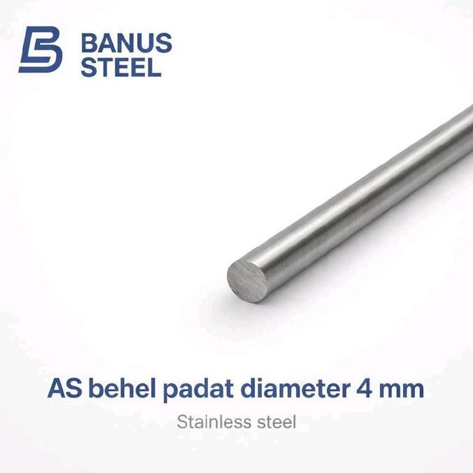 AS stainless 4 mm x 1 meter 304 As behel bulat solid