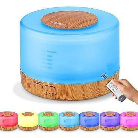 Air Humidifier Diffuser 500ml 7 Warna + Remote Control | Aroma Terapi