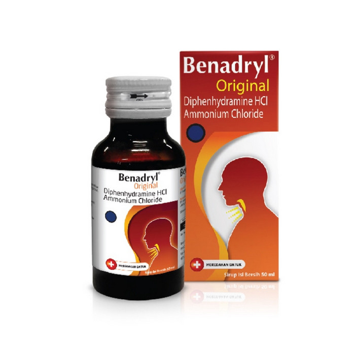 BENADRYL ORIGINAL SIRUP 1 BOTOL @ 50 ML