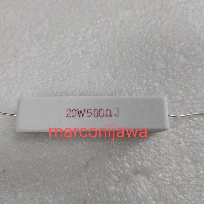 Resistor 20wat 500 ohm putih tw