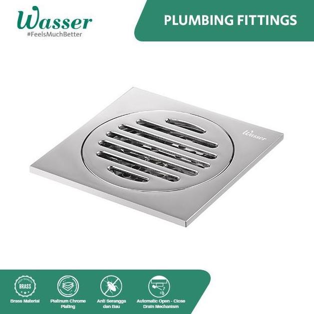 Wasser Floor Drain HSA-6432 Chrome