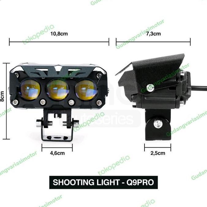 luminos nine q9 pro devil eye sepasang