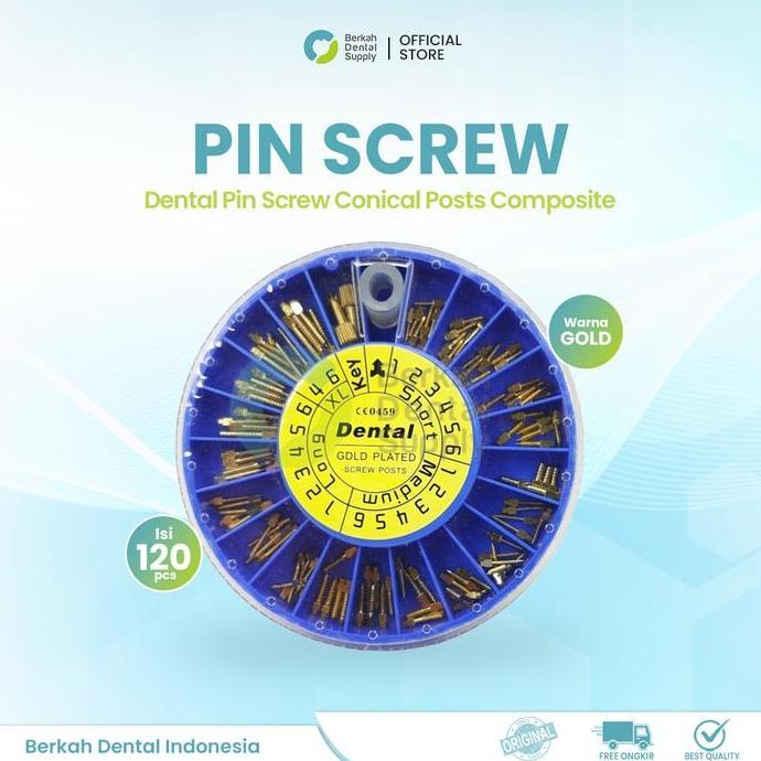 Dental Pin Screw Conical Posts Composite