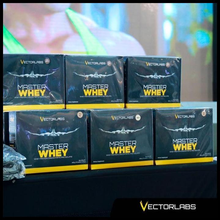 Terlaris Vectorlabs Master Whey 12 Sachet 540Gr | Masterwhey Susu Protein Diet