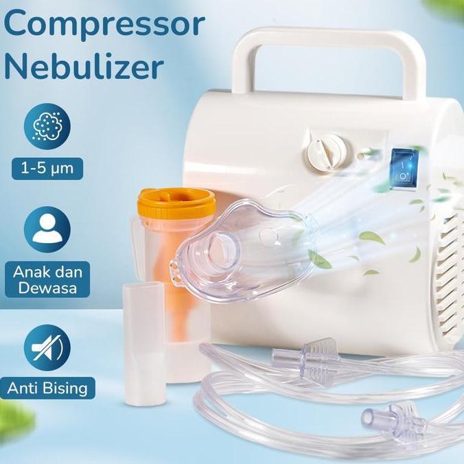 NOICHERS Alat Terapi Pernapasan Compressor Nebulizer Inhaler