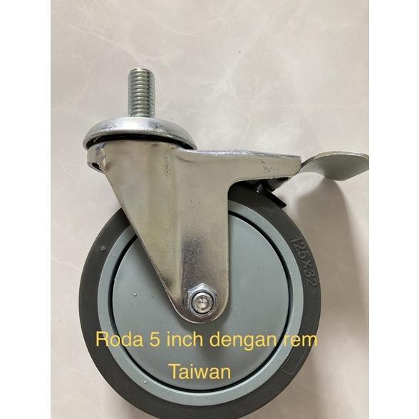 PREMIUM roda bed rumah sakit 5 inch **