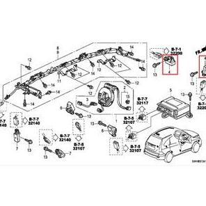 Sensor Tabrak Sensor Airbag CRV 2007-2011 Original